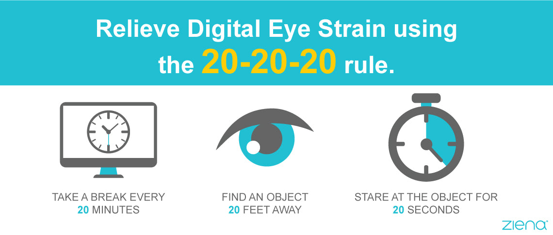Does the 20-20-20 rule help prevent eye strain?