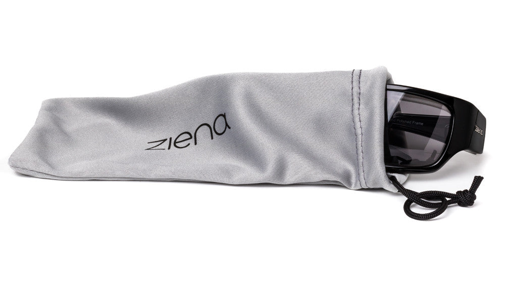 Ziena Soft Case + Cleaning Cloth - Ziena Dry Eye Eyewear - Wind &amp; Air Protection